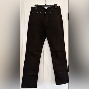 Levi's Men's Jet Black Straight Jeans